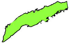 Mapa municipal de Roatán, Islas de la Bahia